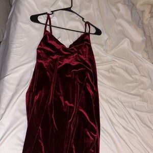 Suede burgundy dress, new, XXL, Softy Hux brand